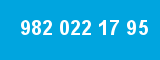 982 022 17 95 982 022 17 95